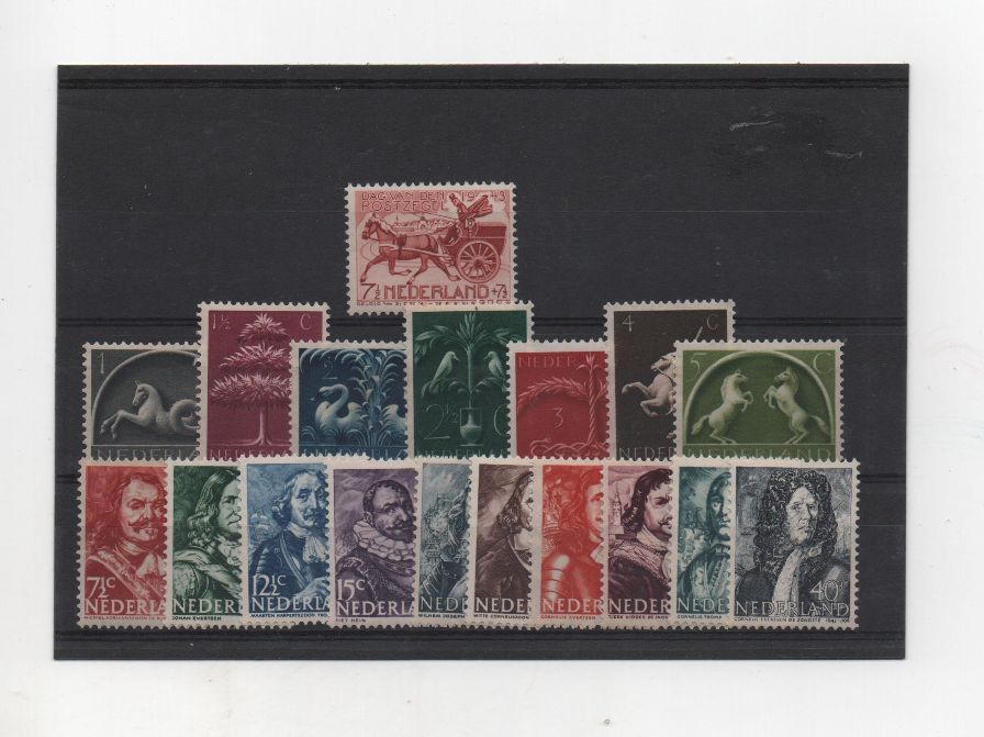 COLECCION SELLOS HOLANDA 1943